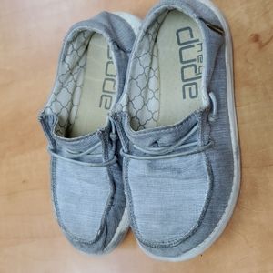HeyDude Wendy Linen Grey Yth Sz 13